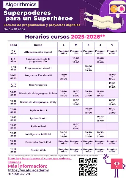 Algorithmics Rivas-Vaciamadrid. Escuela de programación para niños/as y jóvenes de 5 a 18 años - Academia de informática en Rivas-Vaciamadrid - foto 2