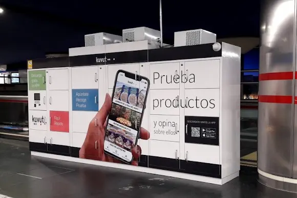 KUVUT H2O Rivas - maquina expendedora de muestras de productos - Máquina expendedora de productos electrónicos en Rivas-Vaciamadrid