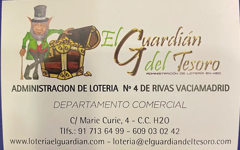 Administración de lotería nº4 El Guardián del Tesoro - Administración de loterías en Rivas-Vaciamadrid - foto 2